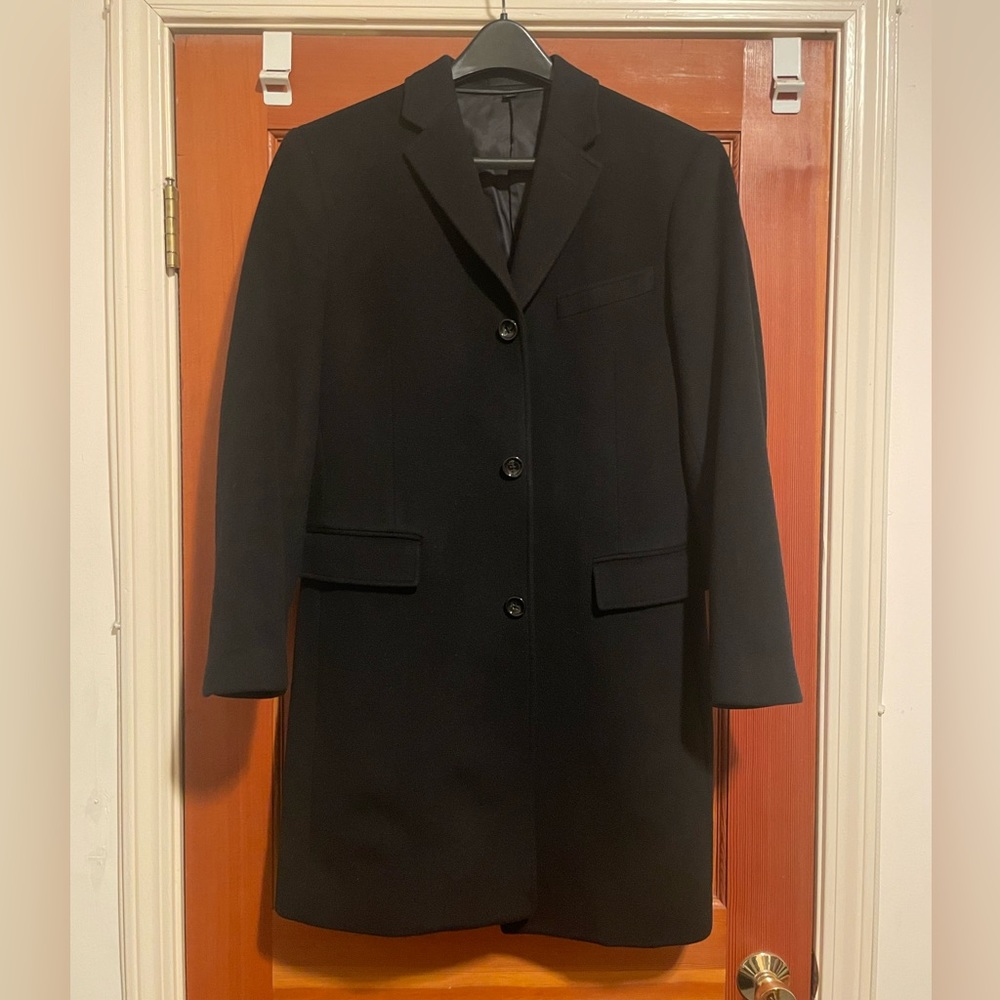 J. Crew Ludlow Wool Cashmere Topcoat Black 38S